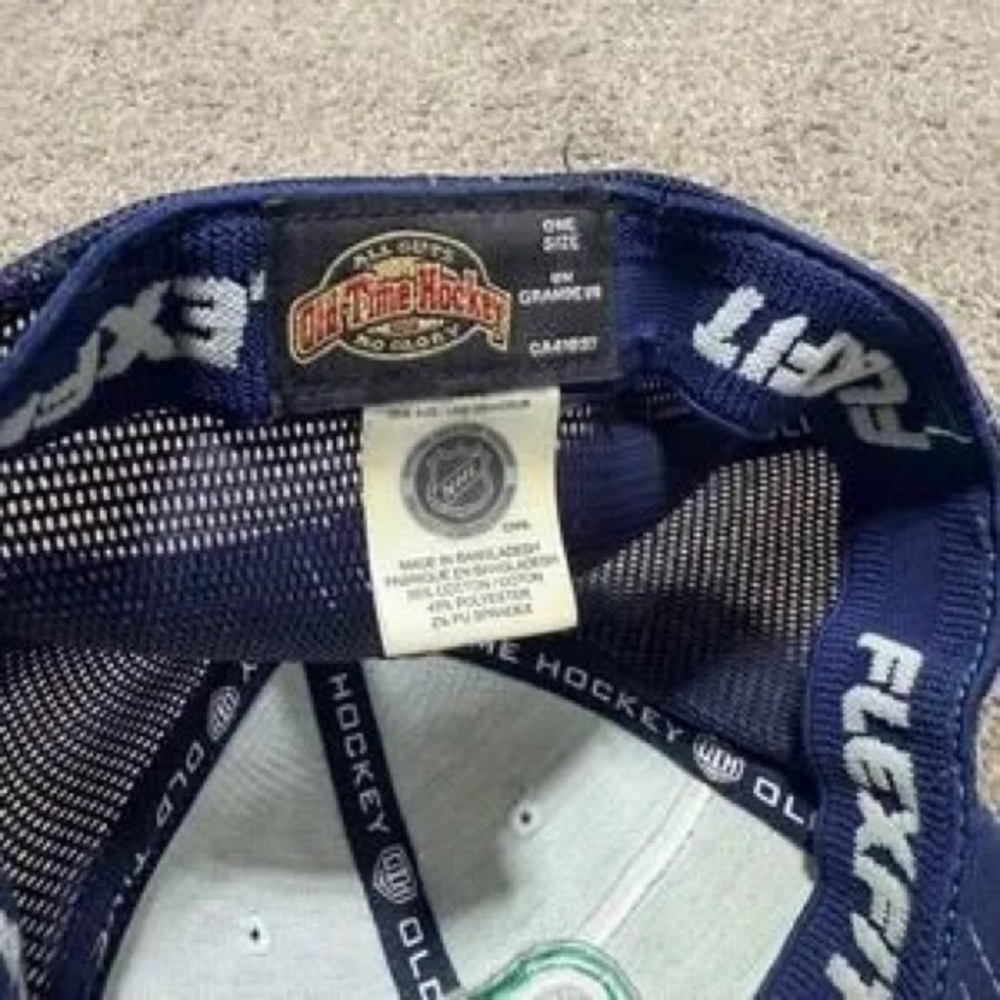 Kids Green and Navy Mesh Baseball Cap with Hockey Logo - Picture 4 of 7